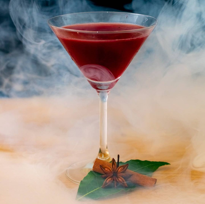 The "Autumn Heat" cocktail by Hugo from The Cocktails Story