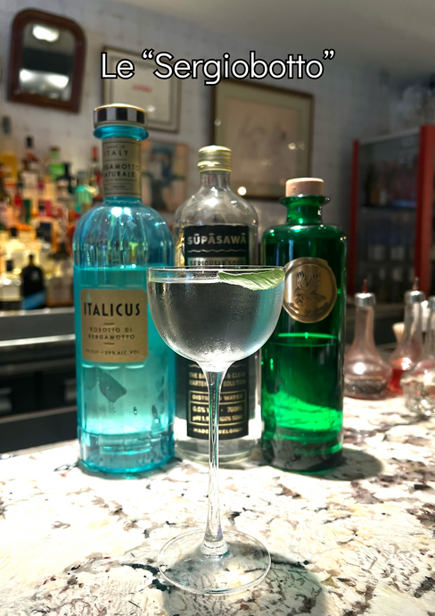 Le cocktail création du restaurant Serge avec Gin Avem Botaurus : Le Sergiobotto !