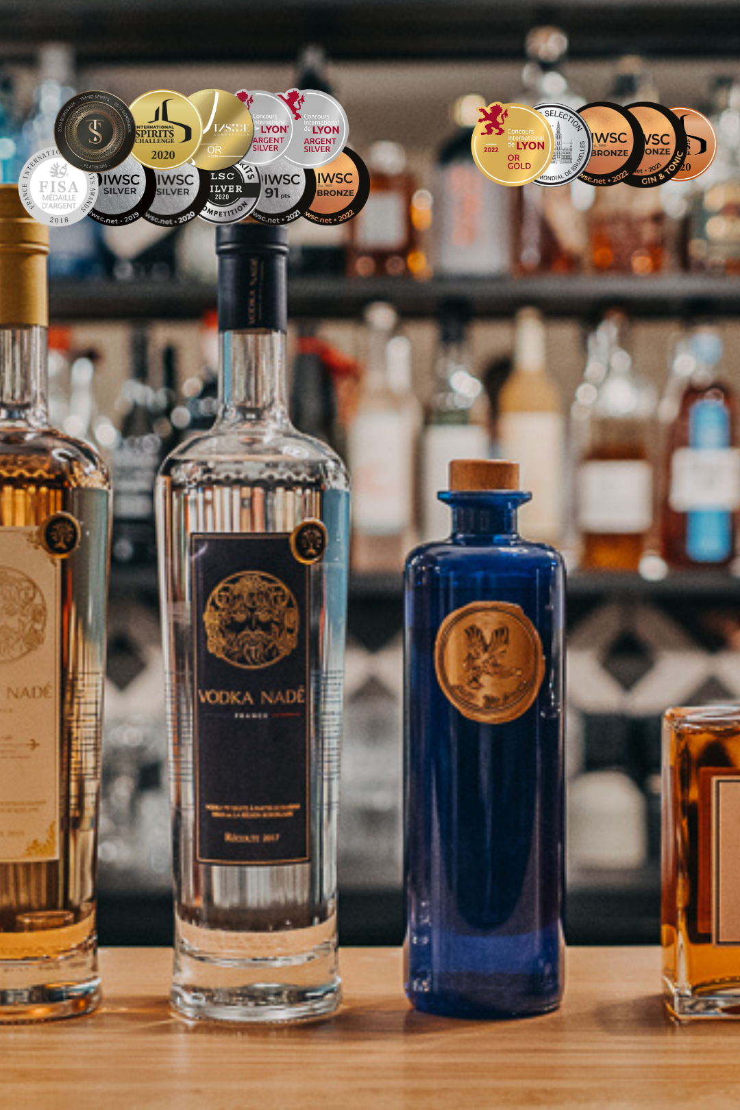 Concours International de Lyon : Nouvelles médailles pour Gin Avem et Vodka Nadé