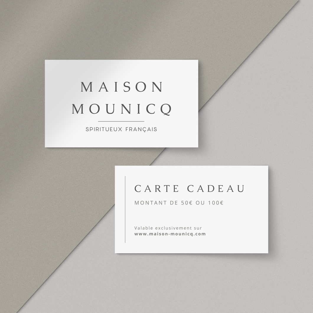 Gift card | Maison Mounicq | French Spirits created from Bordeaux Wines